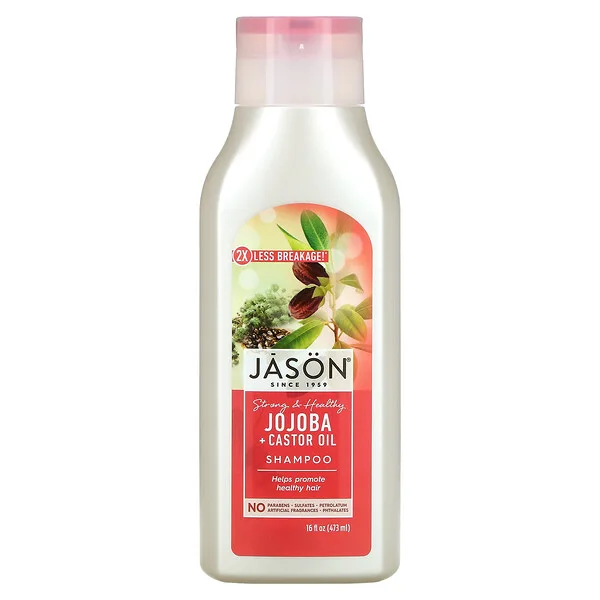 Jason Natural  ストロング＆ヘルシーホホバオイル＋ひまし油シャンプー 473ml